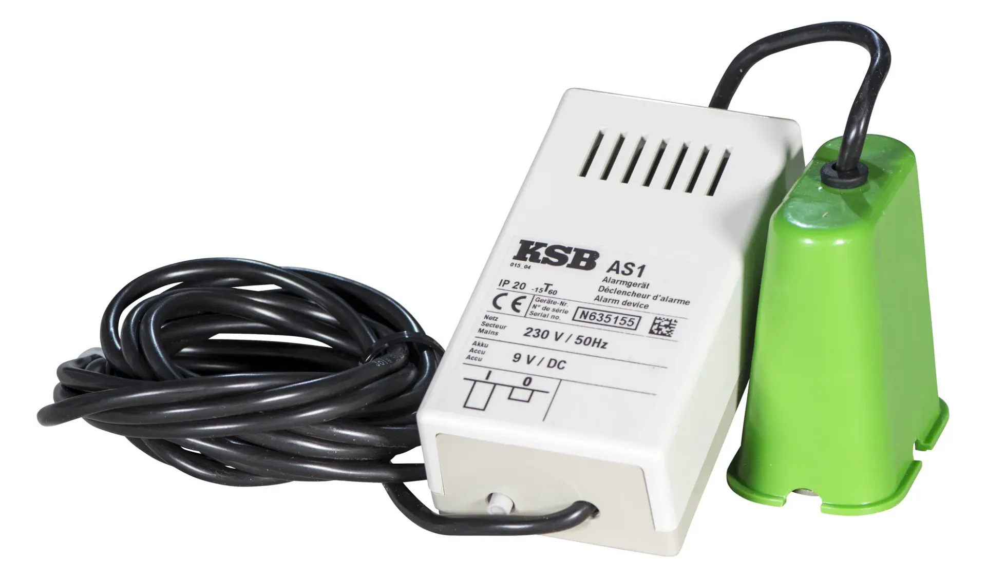 Alarm switch gear AS 0 1-230V, 50Hz, Alarmsignal 85db(A)