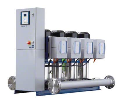 Produktbild der Druckerhöhungsanlage Hyamat mit 4 Pumpen.